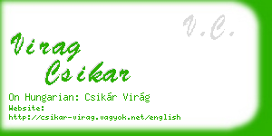 virag csikar business card